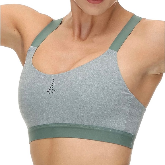 Green Sports Bra - Picture 2 of 12